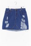 Nasty Gal Plus High Waisted Distressed Skirt