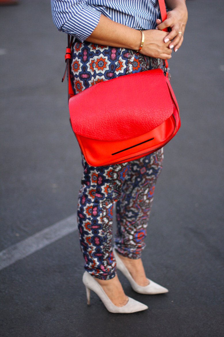 Rossana Vanoni Marina del ReyOld Navy shirt, Topshop pants, SJP Fawn shoes, French Connection bag, Baublebar earrings, Cartier bracelet, Kodak Brownie starlet camera