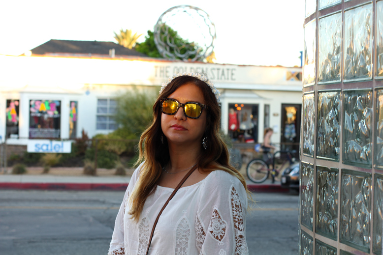 Rossana Vanoni - Urban Outfitters Staring at the Stars dress, Schutz sandals, Micheal Kors bag, Marc Jacobs sunnies, Cartier bracelet, Baublebar earrings