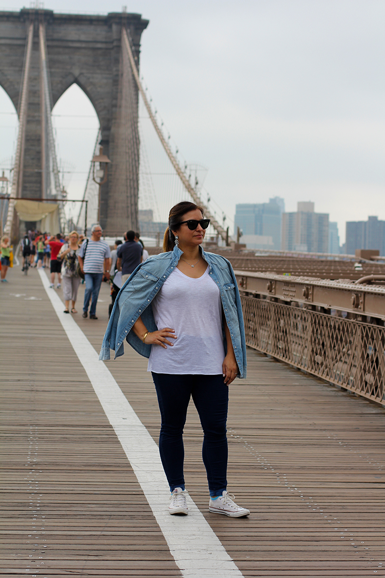 Rossana Vanoni NYC, Revolve Clothing shirt, Urban Outfitters tee, Topshop jeans, Converse sneakers, Ray Ban sunnies