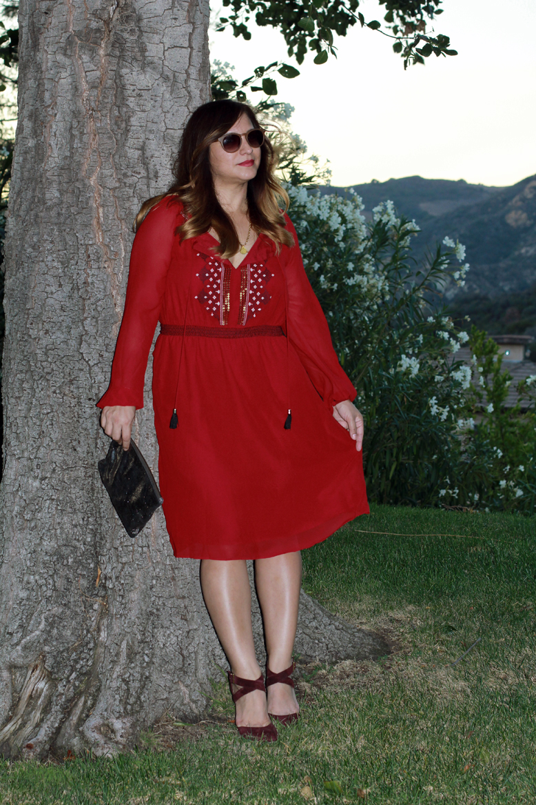 Rossana Vanoni Joseph Altuzarra X Target dress, Marc Jacobs NM + Target clutch, Rachel Zoe pumps & H&M sunglasses