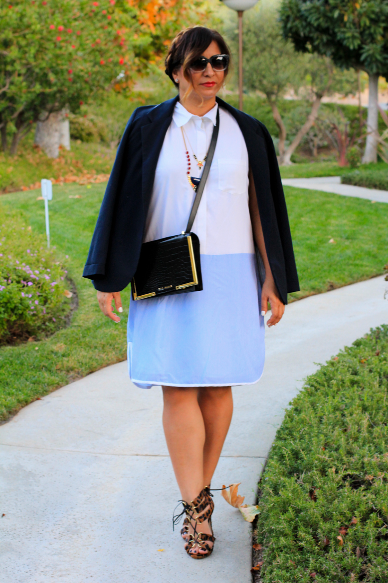 Rossana Vanoni Altazurra x Target dress, Ted Baker bag, Sole Society necklace, the Blonde Salad x Steve Madden sandals, Topshop sunglasses