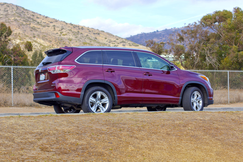 A view of the Santa Monica Mountains and the Toyota Highander