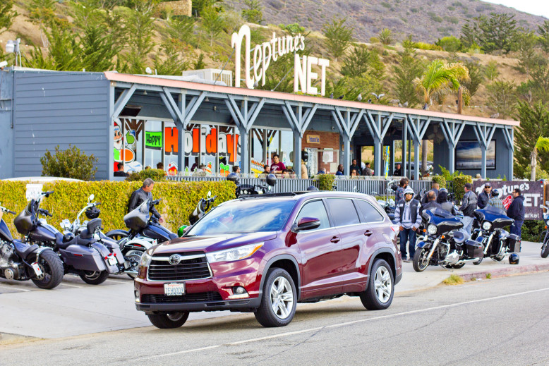 Stopping at the legendary Neptune's Net with the Toyota Highlander