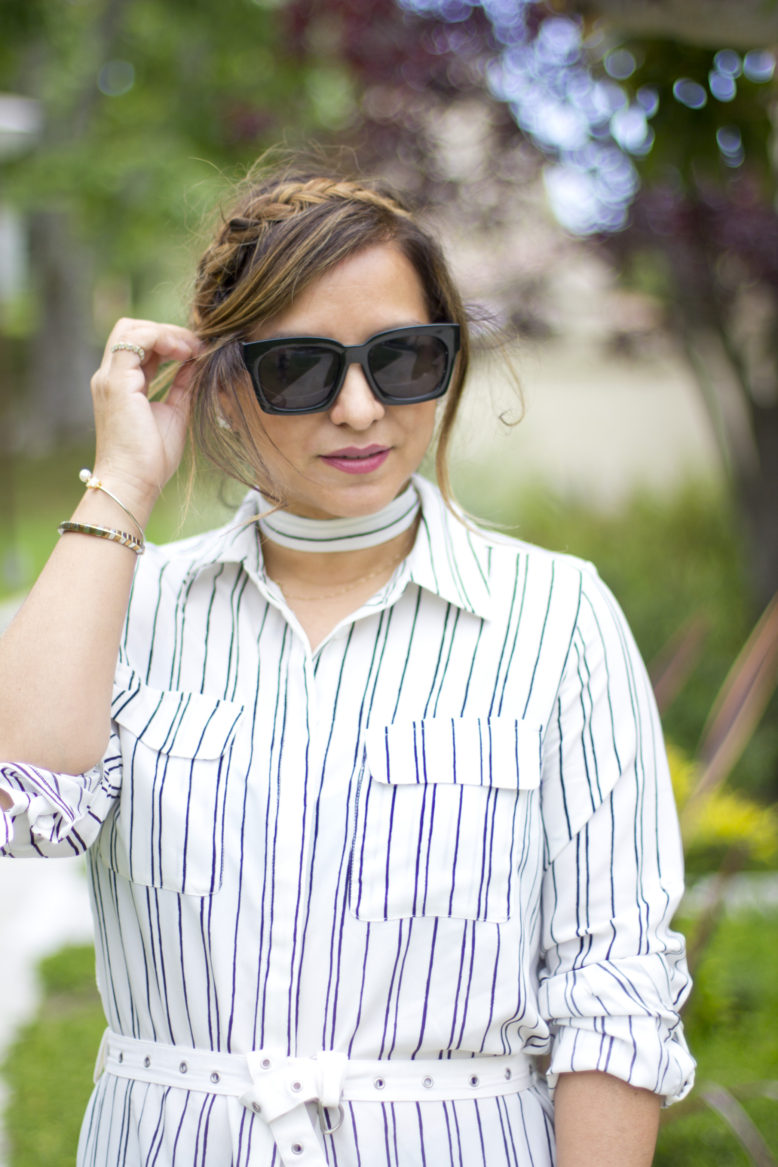 striped-shirt-dress-braids