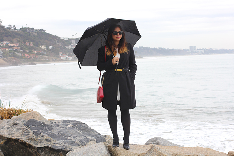 Coat Weather Outfit by the Sea