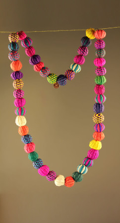Medium Straw Necklace Multi Color 103