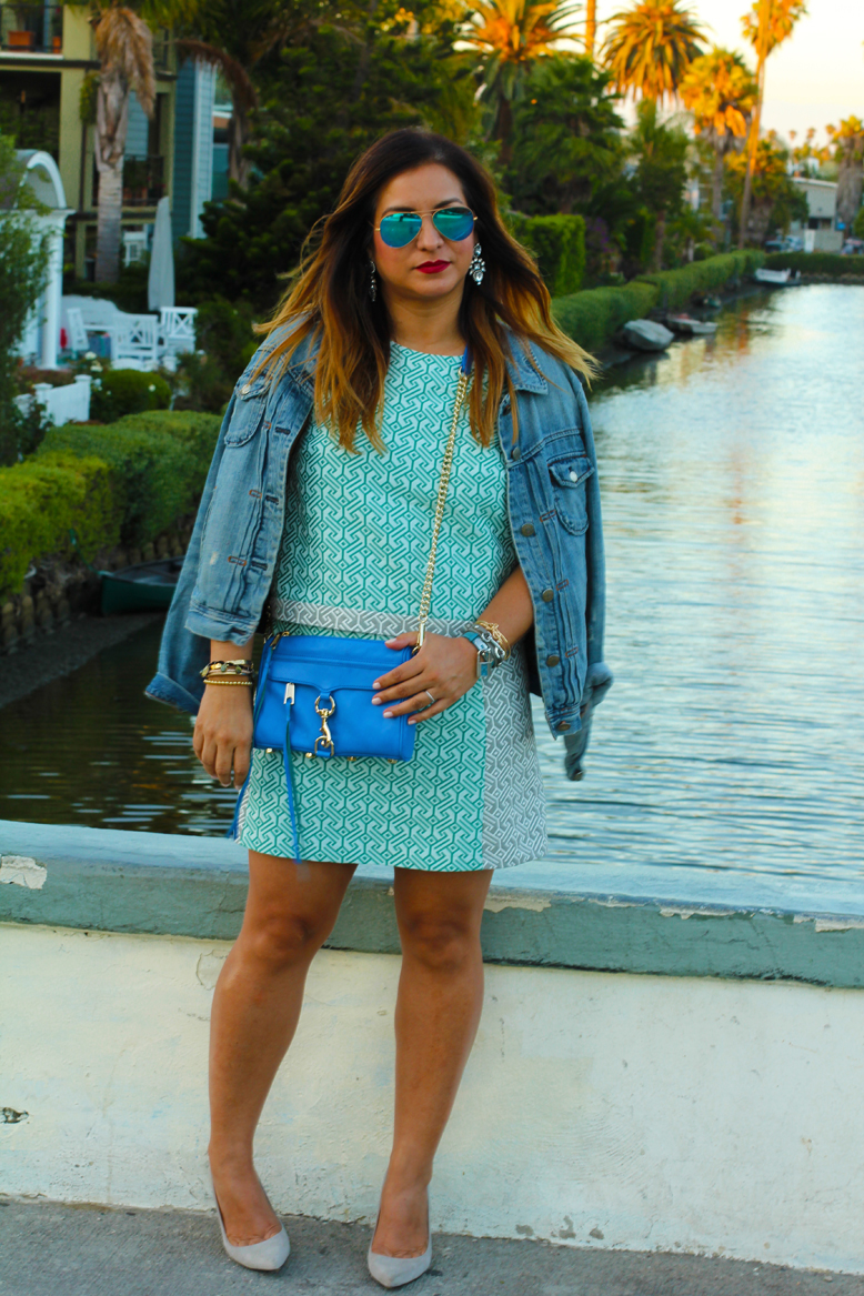 Fashion over Venice Canals at Sunset