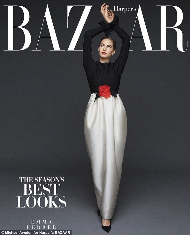 Emma Ferrer - Harper's Bazar Hepburn remake