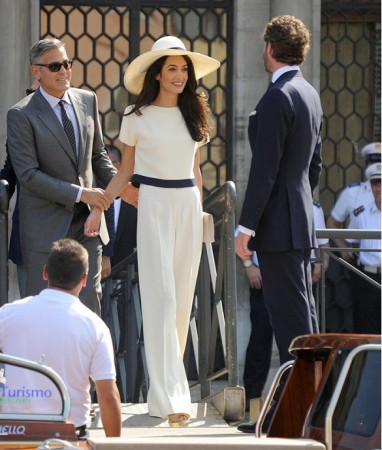 George Clooney married his 36-year-old bride, Amal Alamuddin in Venice, Italy.