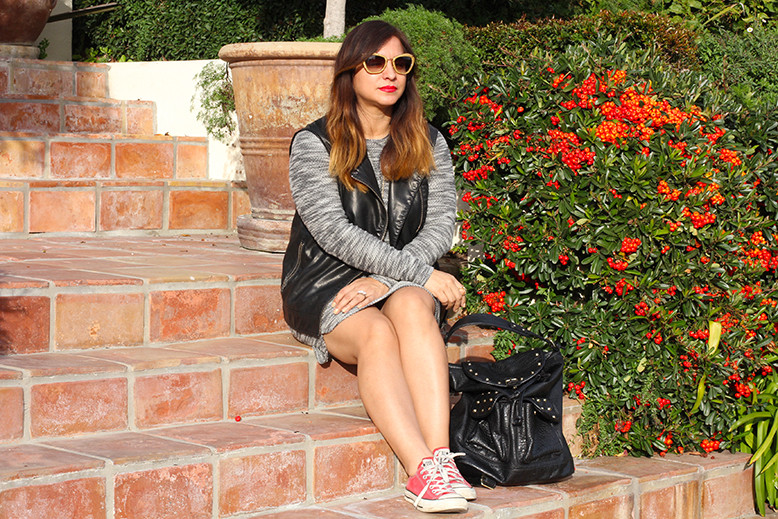 LA fashionista Rossana Vanoni blogger Converse sneakers outfit