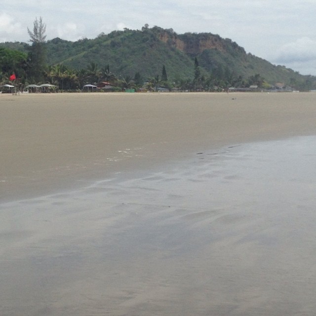 Beautiful view of Olon Beach, Ecuador