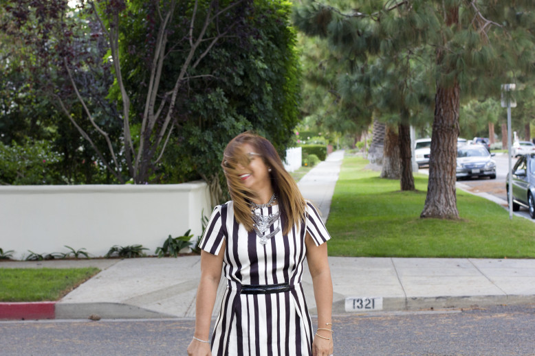 Topshop_Striped_Dress_Necklace_Hair_Shacking